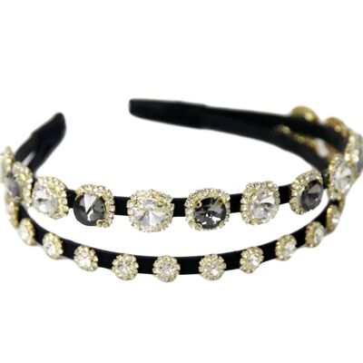 Diamante double headband