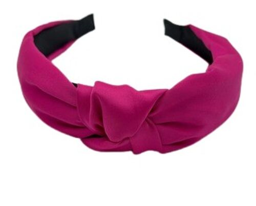 Fuchsia Plain Knot Headband