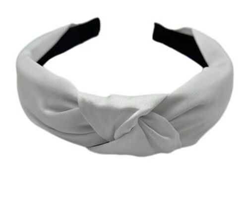 White Plain Knot Headband