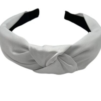 White Plain Knot Headband