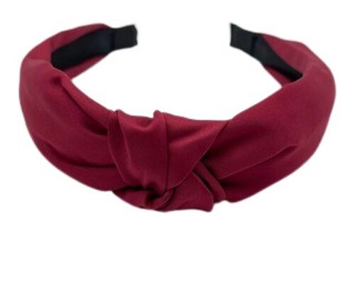 Red Plain Knot Headband