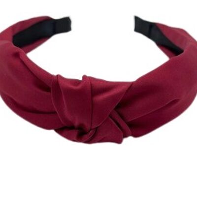 Red Plain Knot Headband