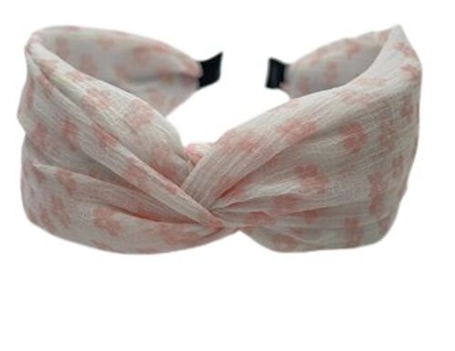 Pink Daisy Twist Headband