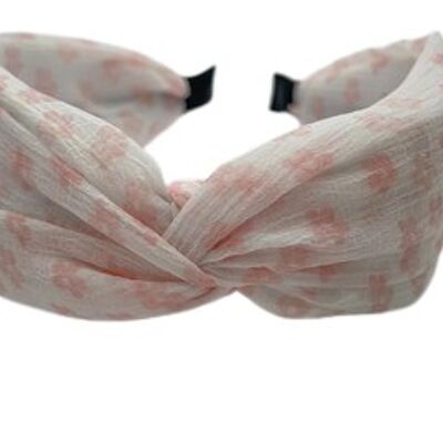 Cerchietto rosa Daisy Twist