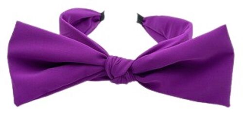 Purple Oversized Bow Headband