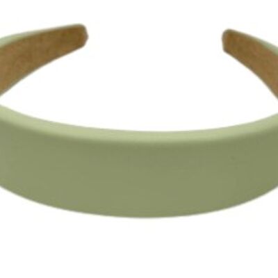 Grünes Kunstleder-Stirnband