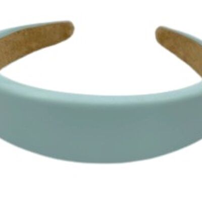 Blue Faux Leather Headband