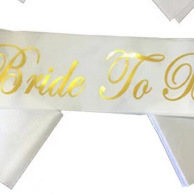 Bride To Be Sash