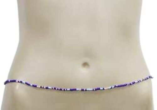 Royal Blue Beaded Belly Chain