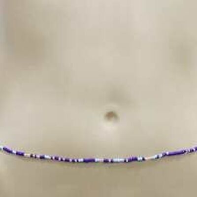 Royal Blue Beaded Belly Chain