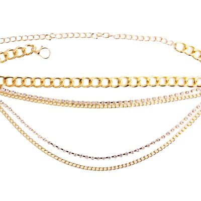 Gold Multi Layer Belly Chain