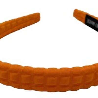 Orange Raised Squares Headband