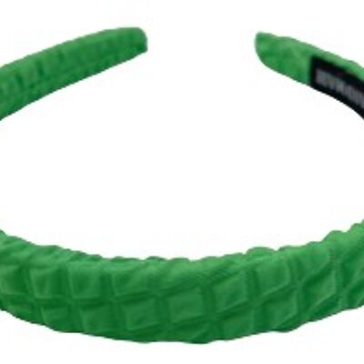 Green Raised Squares Headband