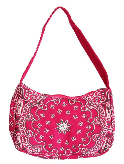 Fuchsia Bandanna Shoulder Bag