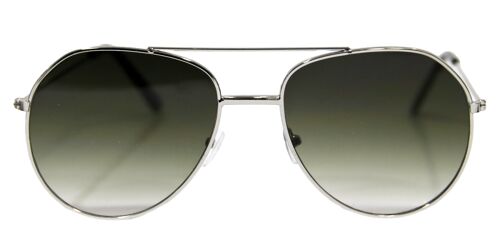 Silver Grey Frame Aviator Sunglasses LENS