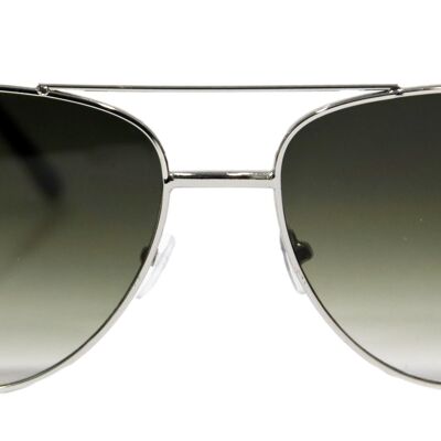 Silver Grey Frame Aviator Sunglasses LENS
