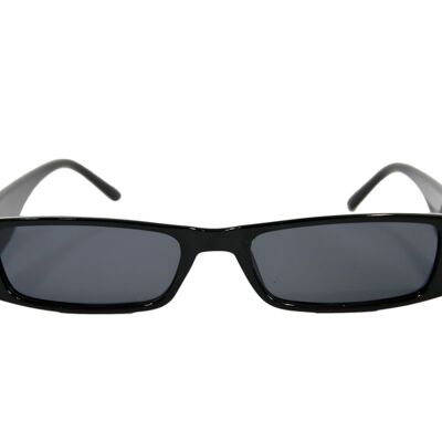 Schwarze Sonnenbrille mit dünnem Rahmen