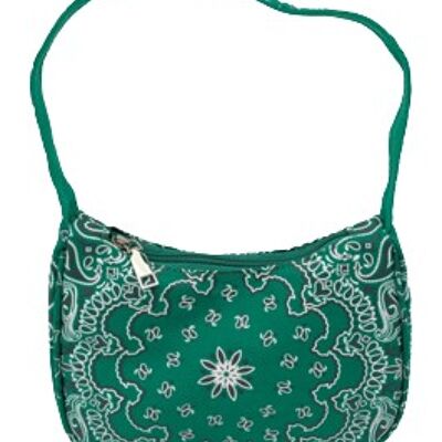 Grüne Bandana-Tasche
