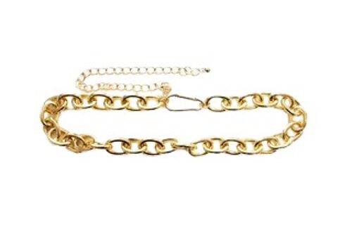 Gold Chunky Chain and Carabiner Chain Belt