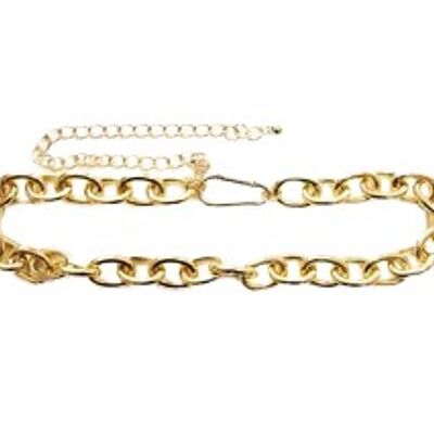Gold Chunky Chain and Carabiner Chain Belt