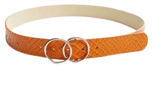 Orange Double Circle Belt