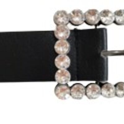 Square Diamante Buckle Belt