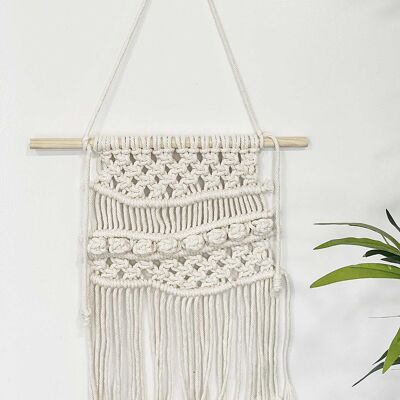 Colgante de pared de macramé