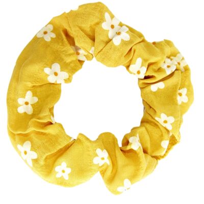Yellow Daisy Scrunchie