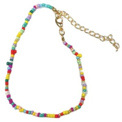 Bracelet de cheville multi-perles