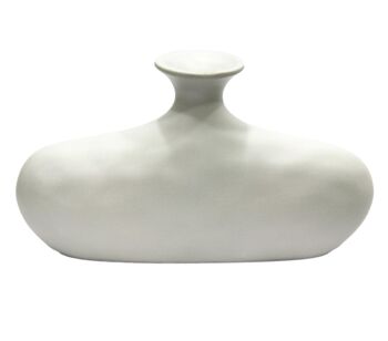 Vase Tête Romaine Blanc 2