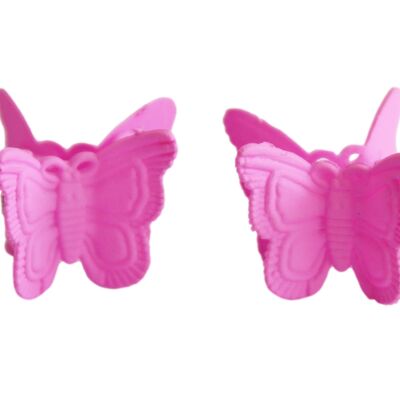 Lilac 2 Pcs Butterfly Hairclip
