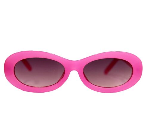 Fuchsia Rounded Frame Sunglasses