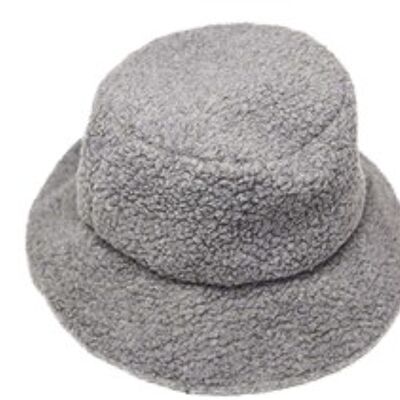 Grey Teddy Bucket Hat