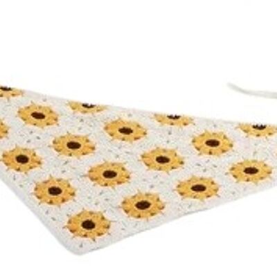 Creme Daisy Häkelbandana Stirnband