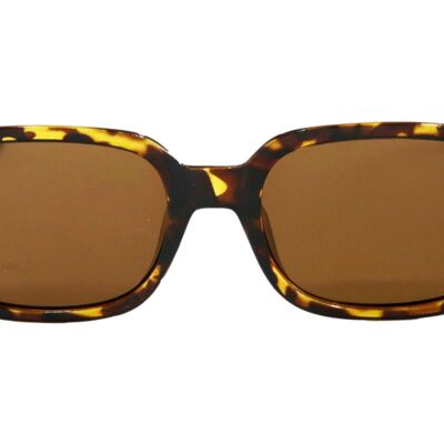 Leo Brown Square Sunglasses