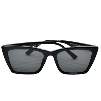 Schwarze Cat-Eye-Sonnenbrille