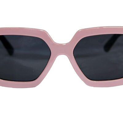 Sonnenbrille mit rosa Rahmen