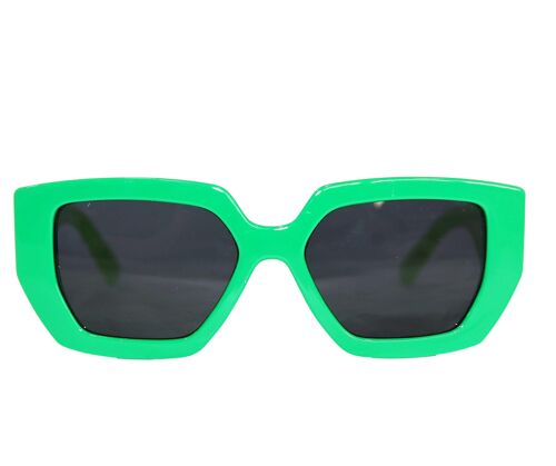 Green Frame Sunglasses
