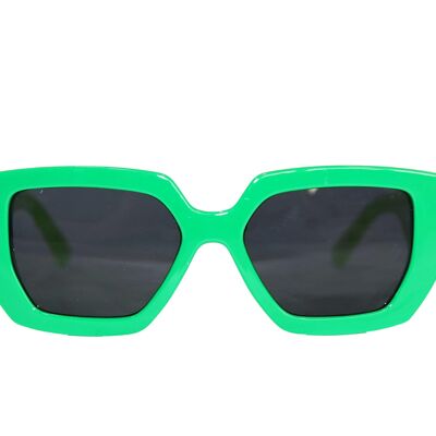 Sonnenbrille mit grünem Rahmen