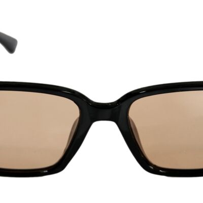 Sonnenbrille mit schwarzem Rahmen und Gläsern