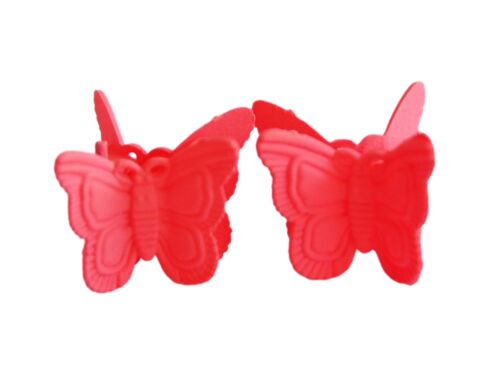 Coral 2 Pcs Butterfly Hairclip