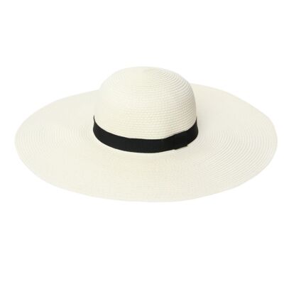 Sombrero de Paja Floppy Crema