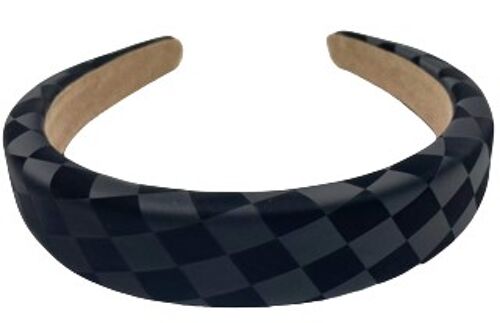 Black Checkered Headband