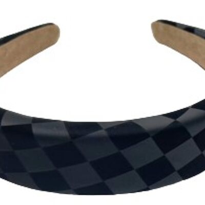 Black Checkered Headband