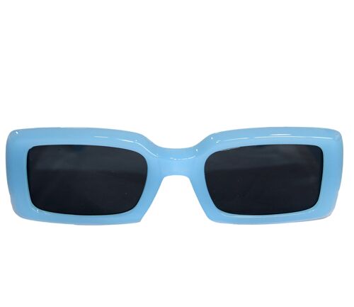 Blue Rectangle Frame Sunglasses