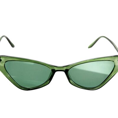 Grüne Cat-Eye-Sonnenbrille
