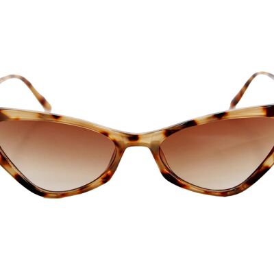 Lunettes de soleil yeux de chat marron Tort