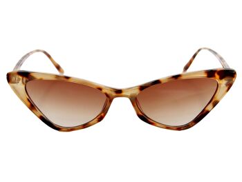 Lunettes de soleil yeux de chat marron Tort