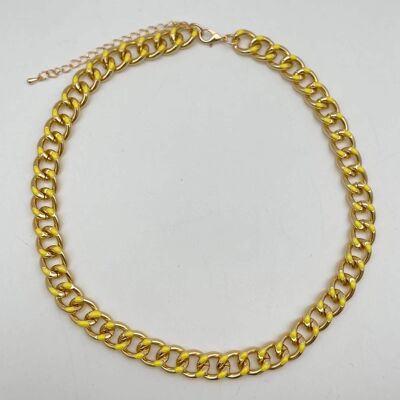 Collar de cadena de oro múltiple