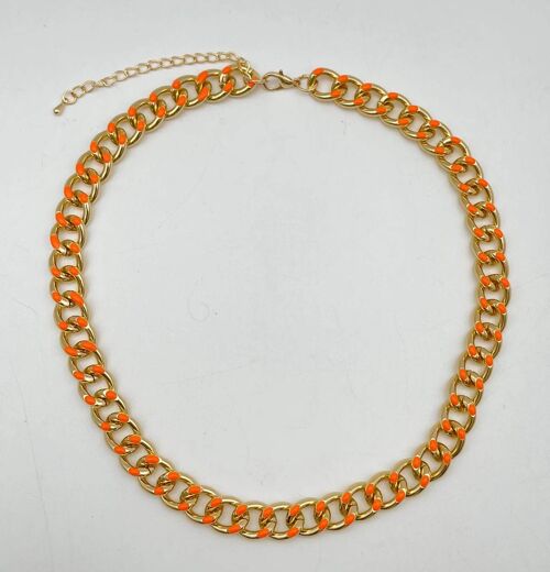 Gold and Yellow Chain Necklace